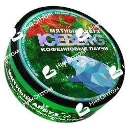 ICEBERG - Кофеиновые Паучи - 19% - WATERMELON MINT - Мятный Арбуз